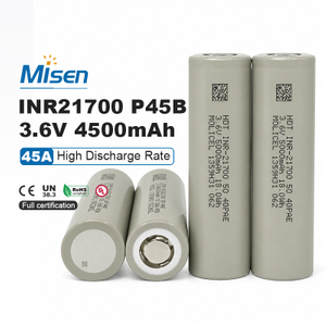 Molicel INR-21700-P45B 21700 3.6V 4500mAh 45A Continuous Discharge Rechargeable Lithium-Ion Battery Cell