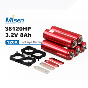Misenpower 38120HP 3.2V 8Ah 120A Continuous High-Power Rechargeable LiFePO4 Battery Cell