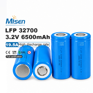 Misenpower IFR32700 32700 3.2V 6500mAh 3C Rechargeable LiFePO4 Battery Cell