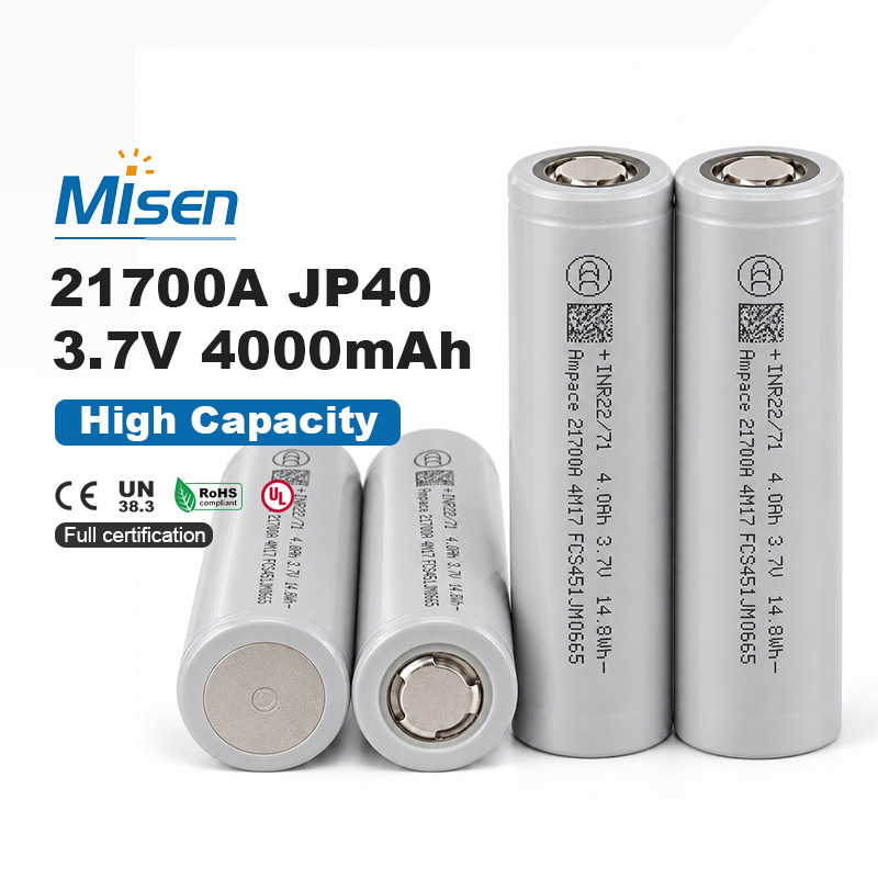 Misen 21700A 21700 JP40 3.7V 4000mAh Minimum Capacity Lithium-ion Battery Cell 
