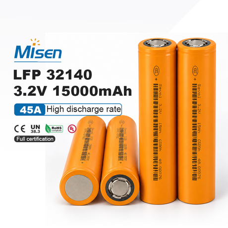 Misen LFP32140 15000 32140 3.2V 15000mAh 45A LiFePO4 Battery Cell