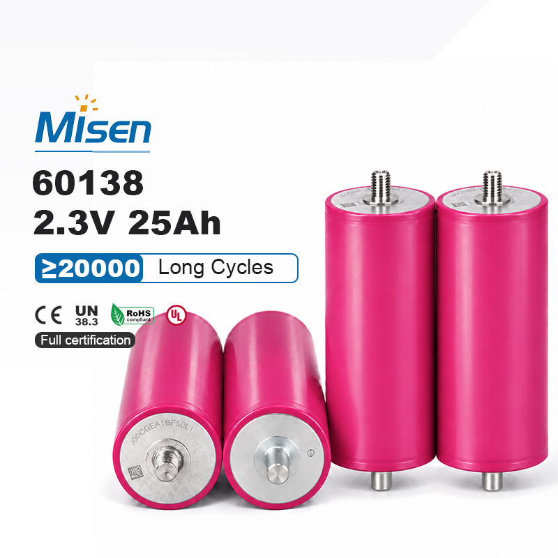 Misen PL60138XCW-E 60138 2.25V 25Ah Lithium Titanate LTO Battery Cell