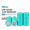 Misenpower 32700 3.2V 6000mAh 18A Continuous 30A Pulse Rechargeable LiFePO4 Battery Cell