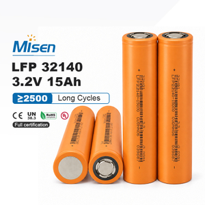 MISEN 32140 3.2V 15Ah 30A Continuous Rechargeable LiFePO4 Battery Cell