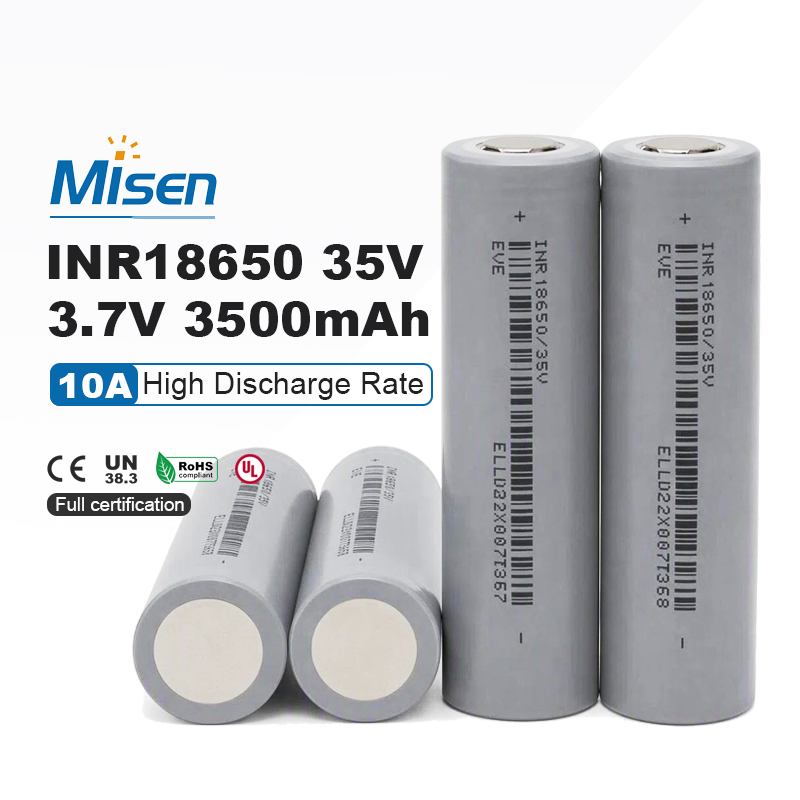 EVE INR18650/35V 3.6V 3500mAh 10.2A Rechargeable Lithium-Ion Battery Cell