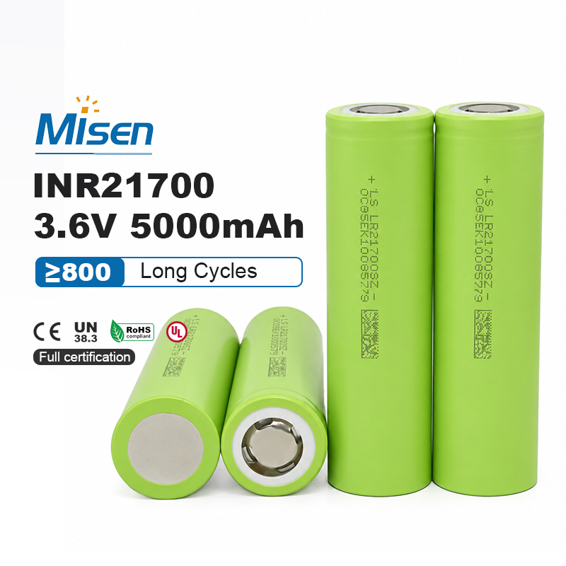 LISHEN LR2170SZ 21700 3.6V 5000mAh 15A Continuous Discharge Rechargeable Lithium-Ion Battery Cell