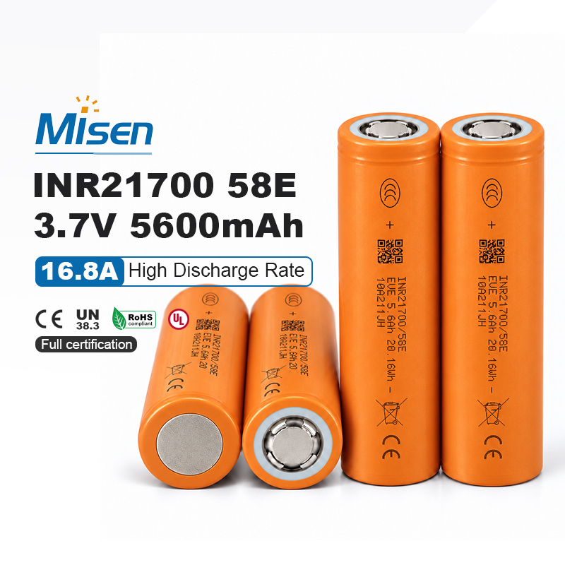 EVE INR21700/58E 3.6V 5700mAh Rechargeable Lithium-Ion Battery Cell