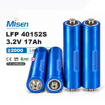 Headway 40152S 3.2V 17Ah 34A Continuous Rechargeable LiFePO4 Cylindrical Battery Cell