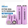 Misen 21700 60A 21700 3.6V 6000mAh Rechargeable Lithium-ion Battery Cell