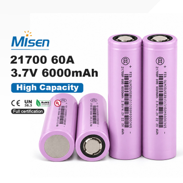 Misen 21700 60A 21700 3.6V 6000mAh Rechargeable Lithium-ion Battery Cell