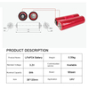 Misenpower 38120HP 3.2V 8Ah 120A Continuous High-Power Rechargeable LiFePO4 Battery Cell