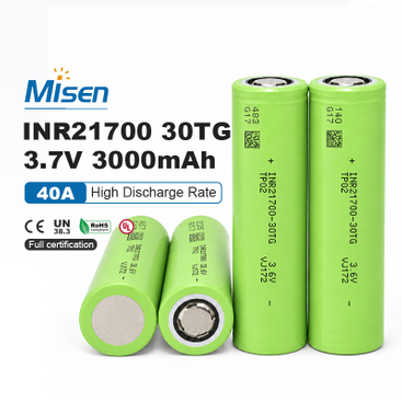 Misen INR21700 30TG 21700 3.6V 3000mAh Rechargeable Lithium-ion Battery Cell