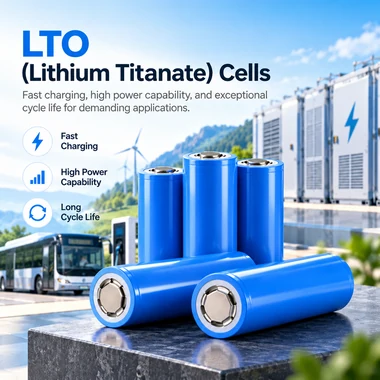 LTO lithium titanate cylindrical battery cells for high-power and long-cycle-life applications