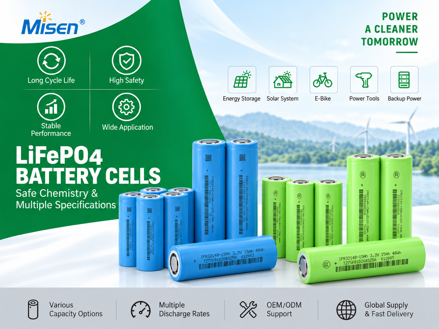 LiFePO4 Battery Cells