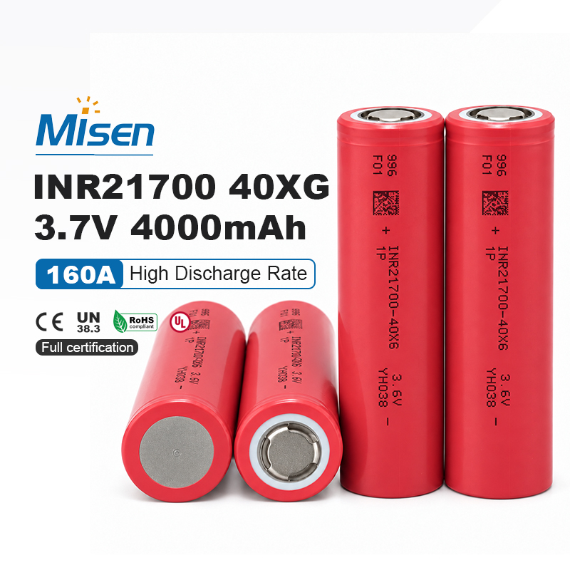 Misen INR21700 40XG 21700 3.6V 4000mAh Rechargeable Lithium-ion Battery Cell