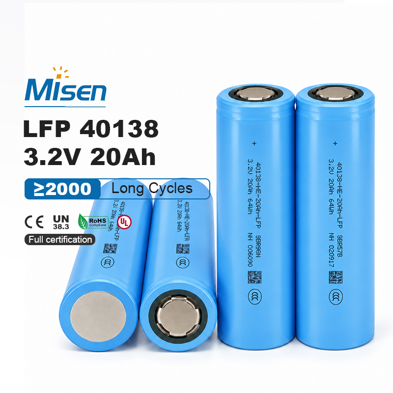 Topband TB-40138-HE 40138 3.2V 20Ah 60A Continuous High-Power LiFePO4 Cylindrical Battery Cell