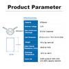 Misen 32700 6700mAh 3.2V 6.7Ah 20.1A Rechargeable LiFePO4 Cylindrical Battery Cell
