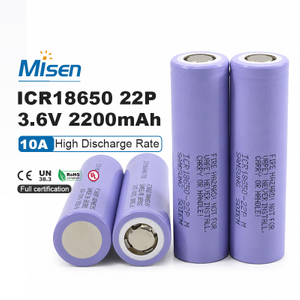 Samsung SDI ICR18650-22P 3.62V 2200mAh 10A Rechargeable NMC Lithium-Ion Battery Cell