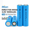 Molicel INR-21700-M50A 21700 3.6V 5000mAh 15A Continuous Discharge Rechargeable Lithium-Ion Battery Cell