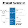 Misen 32800 3.2V 8000mAh 24A High-Temperature LiFePO4 Cylindrical Battery Cell