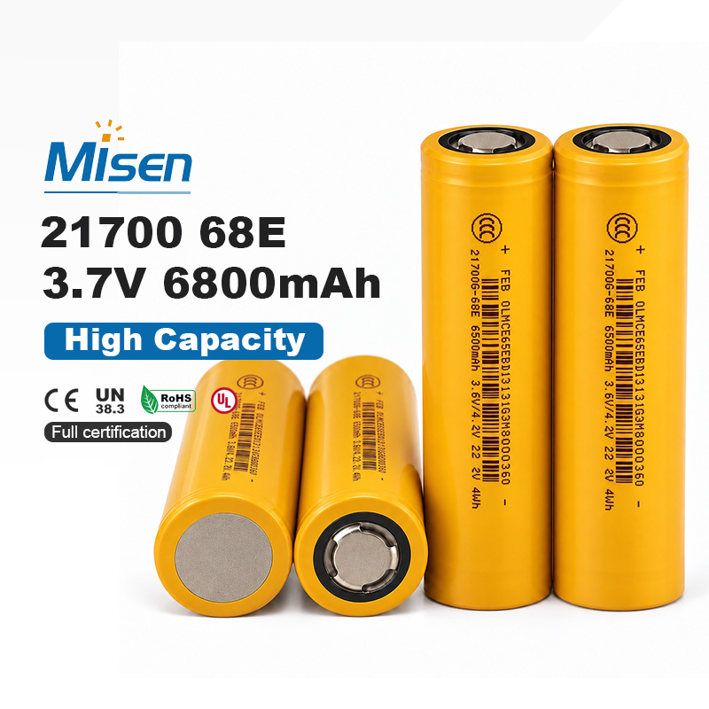 Misen 21700G/68E 21700 3.6V 6500mAh Rechargeable Lithium-ion Battery Cell