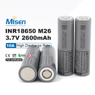 LG Chem INR18650 M26 3.6V 2600mAh 10A Rechargeable Lithium-Ion Battery Cell