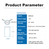 Misenpower IFR32700 32700 3.2V 6500mAh 3C Rechargeable LiFePO4 Battery Cell
